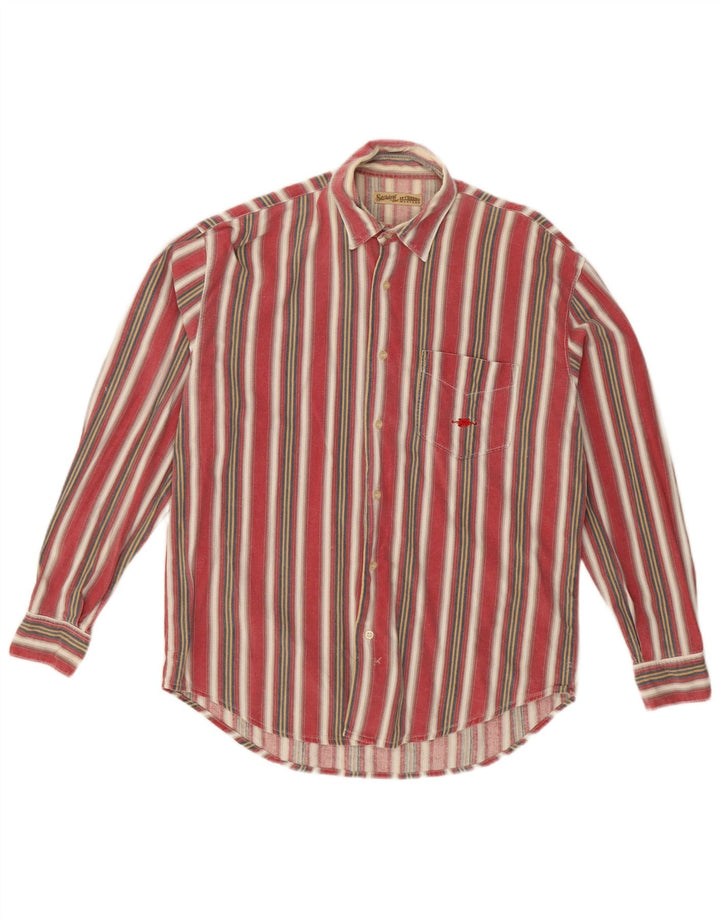 Cămașă de flanel pentru bărbați El Charro, bumbac cu dungi medii, multicolore