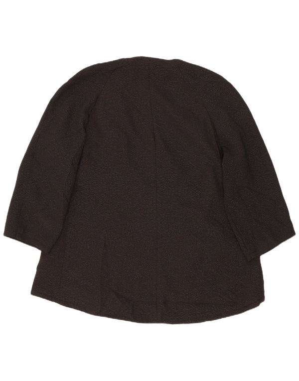 MARKS & SPENCER Jachetă pentru femei cu mâneci 3/4 deschise, UK 10, negru