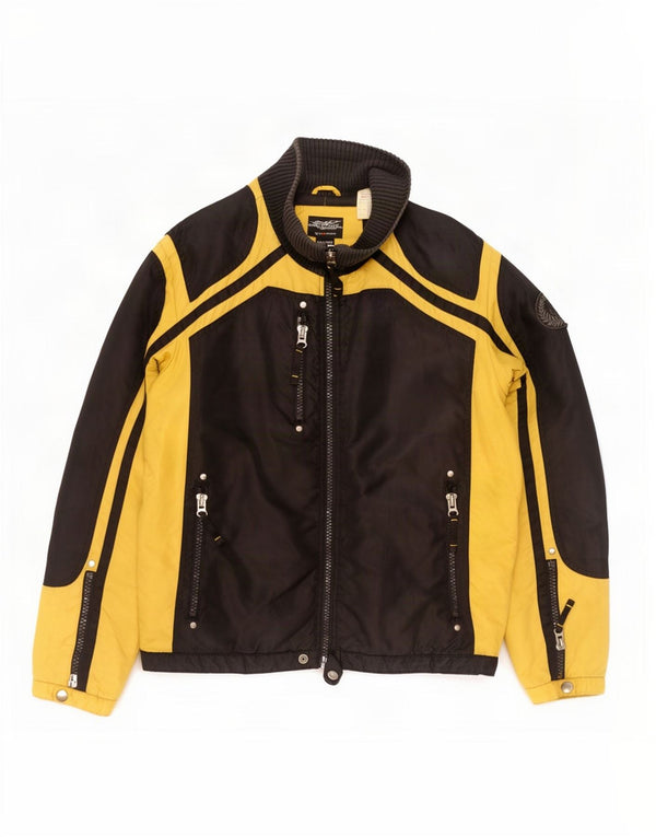 Jachetă pentru bărbați Energie Graphic Racer UK 44 2XL Neagră Poliamidă color bloc