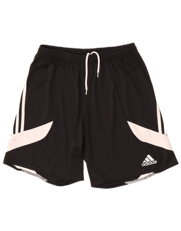 Pantaloni scurți sport pentru bărbați Adidas Climalite, mediu negru, poliester color bloc