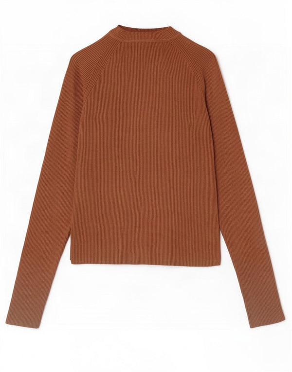 Pulover pentru femei Zara Crop Crew Gate UK 12 Medium Bej Viscoza