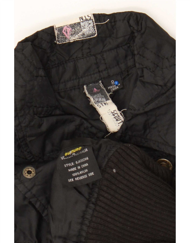 Jachetă Bomber pentru femei Volcom UK 8 Small Negru Geometric Nylon