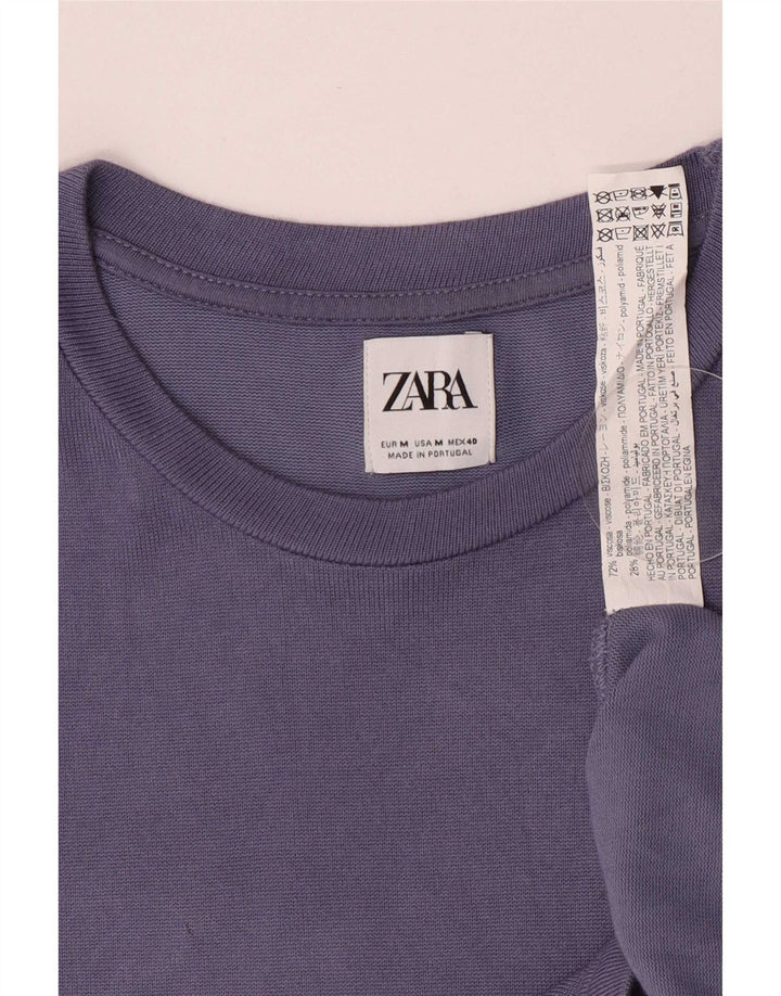 Tricou pentru bărbați Zara Top Viscoză Mov mediu