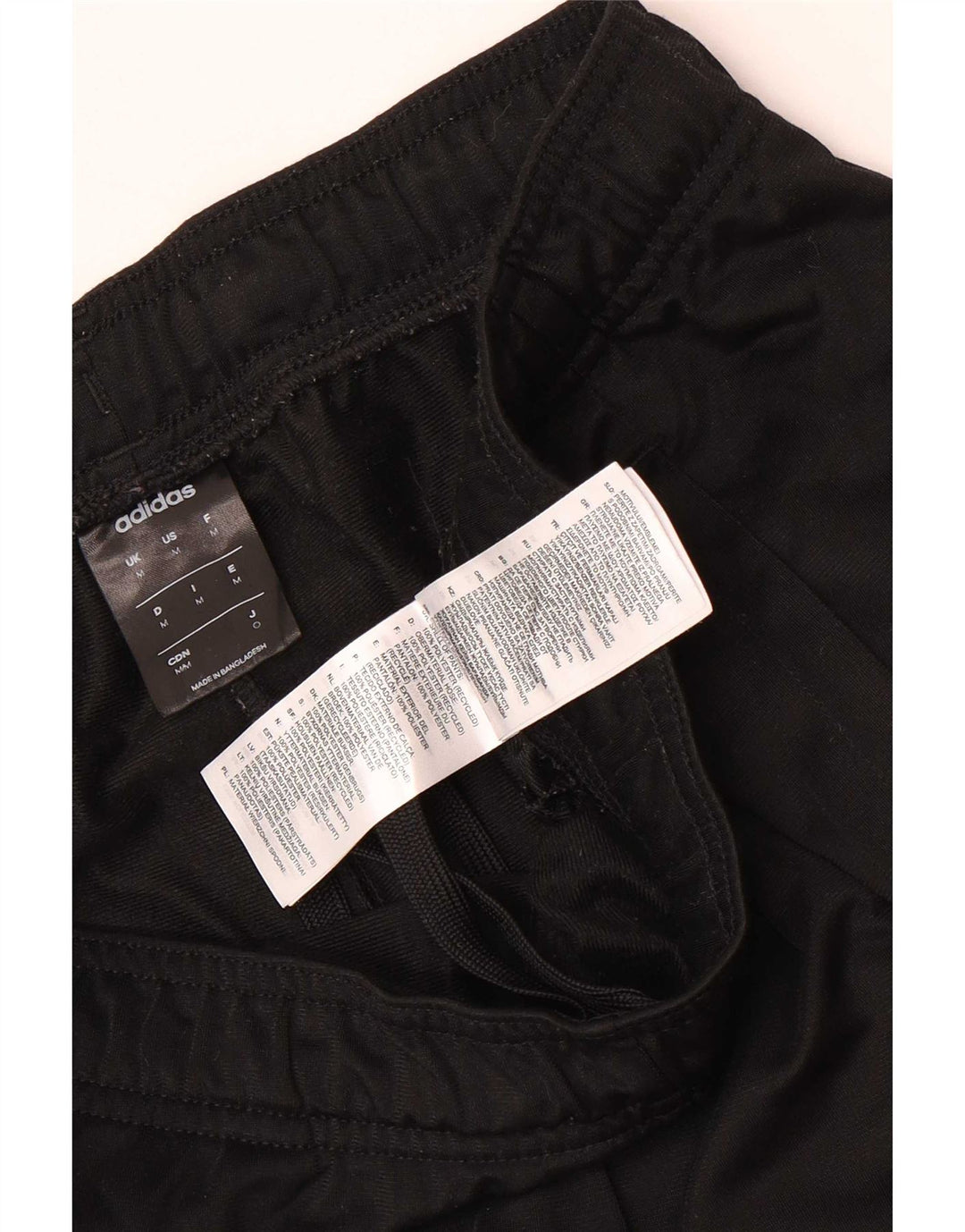Pantaloni de trening Adidas pentru bărbați, poliester mediu negru