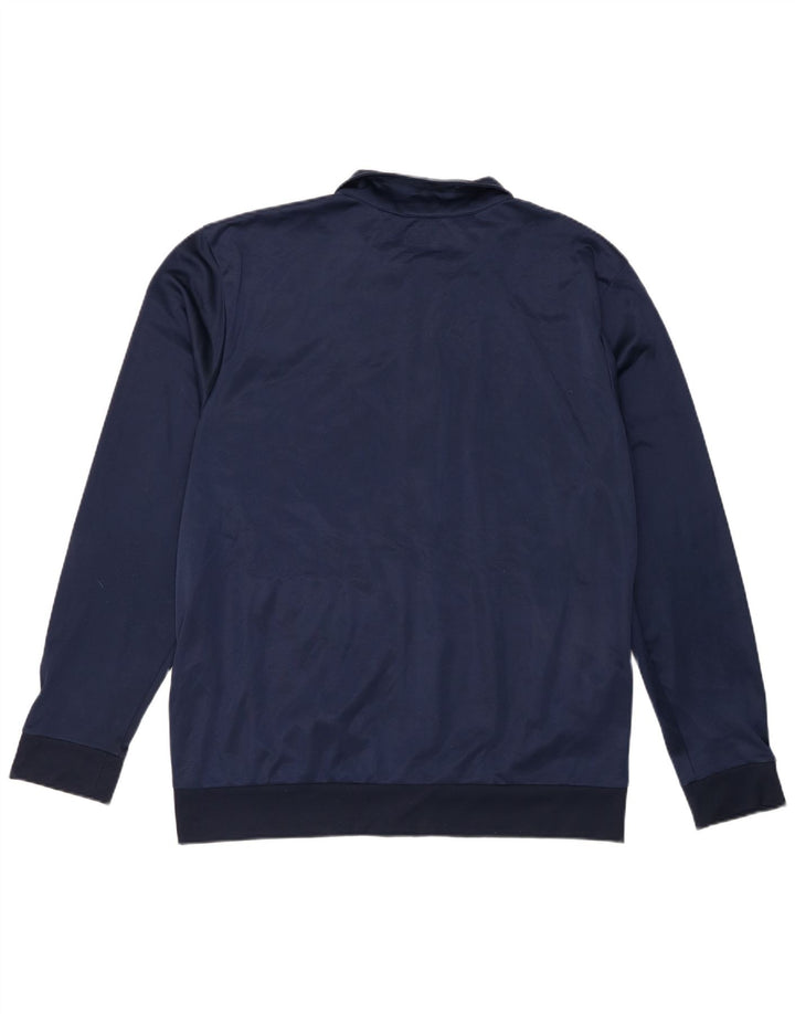 Jachetă de trening grafică pentru bărbați Kappa, 2XL, poliester bleumarin