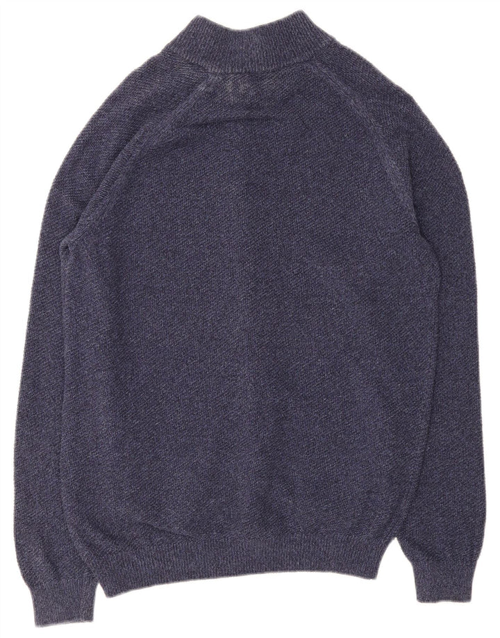 Pulover Cardigan Massimo Dutti pentru bărbați, mare, albastru, bumbac