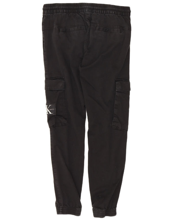 Calvin Klein Pantaloni de jogging pentru femei Cargo Medium W30 L28 Bumbac negru