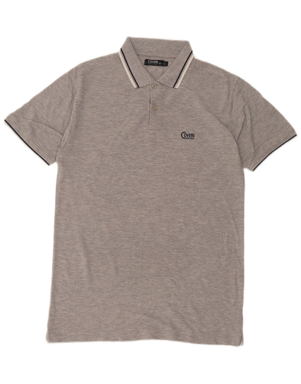 Tricou polo pentru bărbați Coveri, mare, gri, bumbac