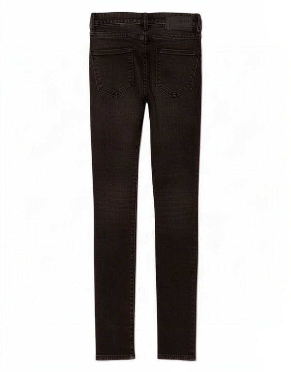 Blugi skinny învechiți pentru femei Hollister Leggings US 0 XS W24 L28 Negri