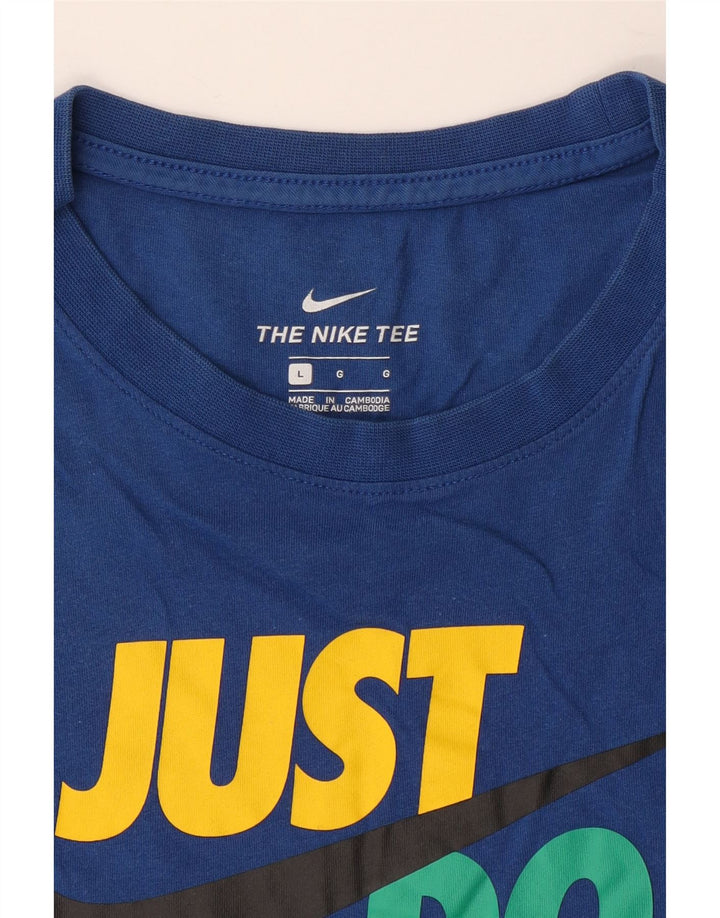 Tricou grafic pentru bărbați NIKE Top mare albastru