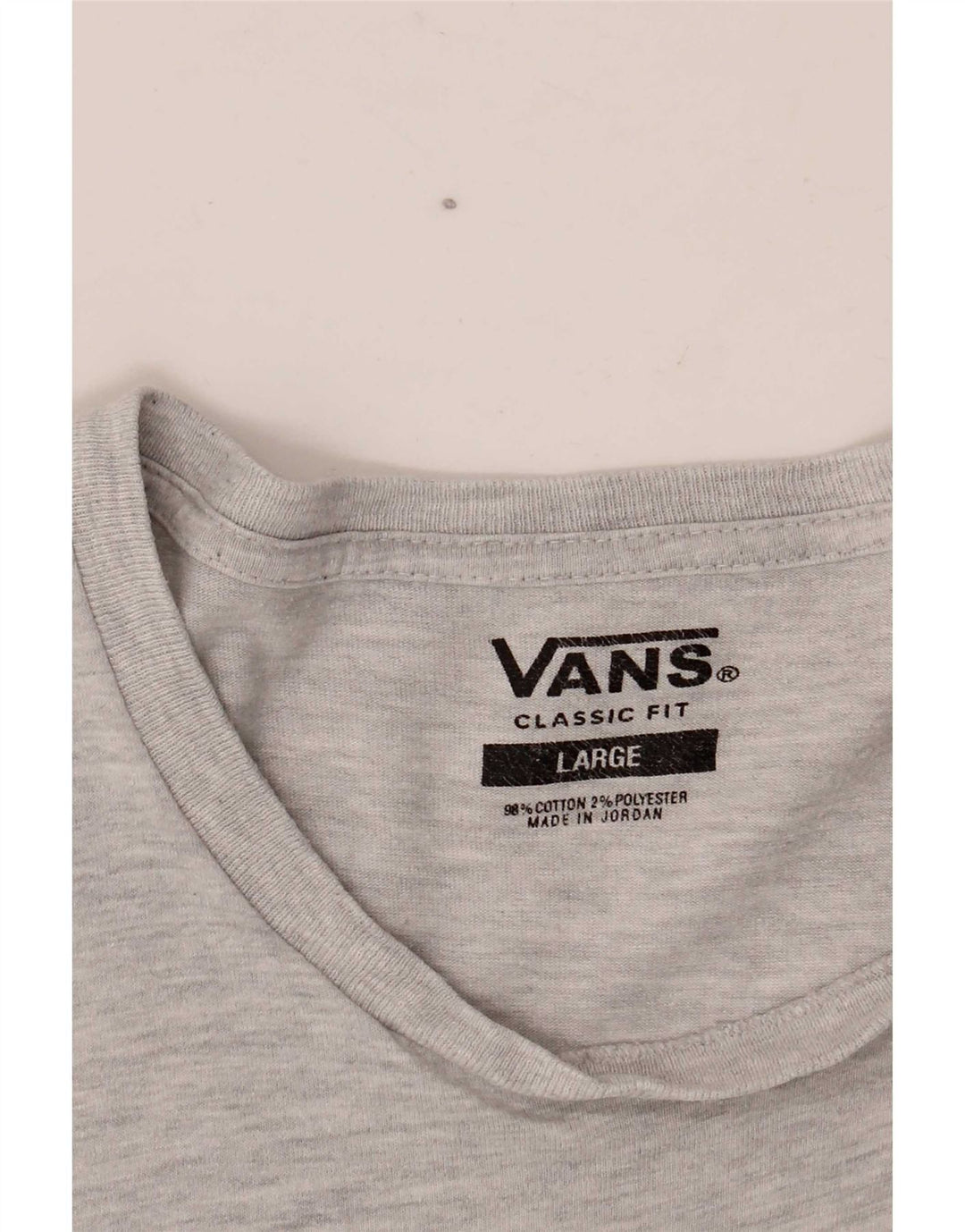 Tricou Vans Classic Fit pentru bărbați Top mare din bumbac gri