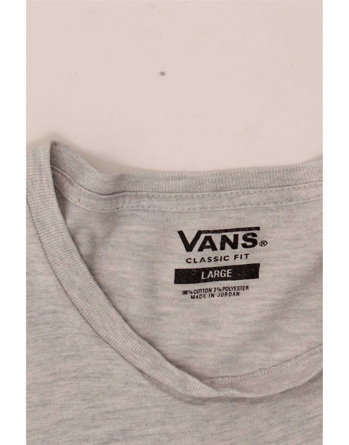 Tricou Vans Classic Fit pentru bărbați Top mare din bumbac gri