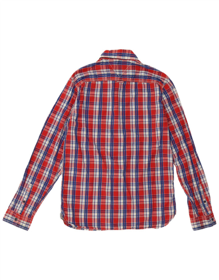 TOMMY HILFIGER Cămașă Băieți 15-16 Ani Mare Bumbac Carac Roșu