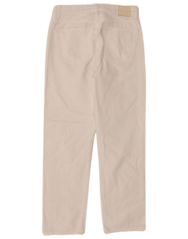 Massimo Dutti Pantaloni Casual Femei EU 36 Small W26 L27 Bumbac Alb