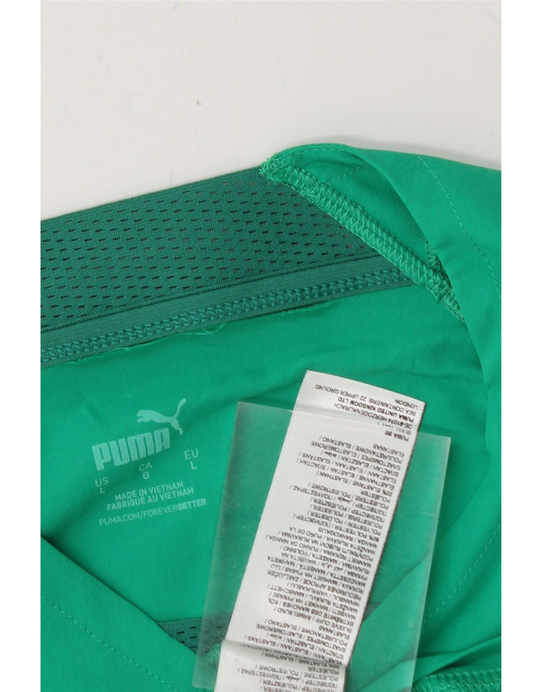 PUMA Mens T-Shirt Top Large Green Polyester Vintage Puma and Second-Hand Puma from Messina Hembry 
