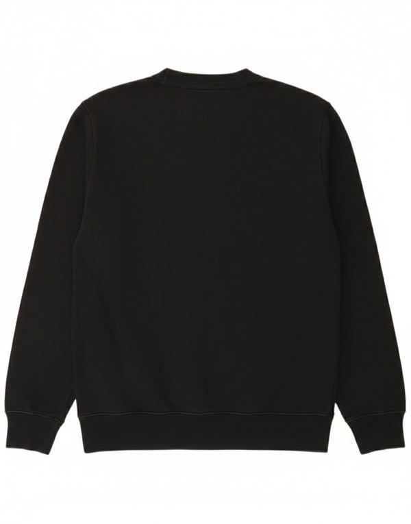 Zara Mens Sweatshirt Jumper Medium Black Cotton