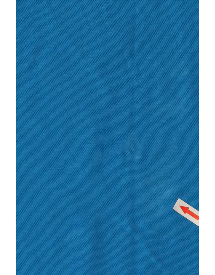 Tricou polo pentru bărbați Lotto, bumbac cu dungi albastre mari