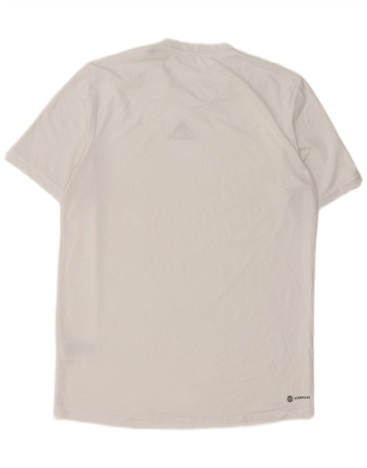 Tricou pentru bărbați Adidas Aeroready Top mic poliester alb