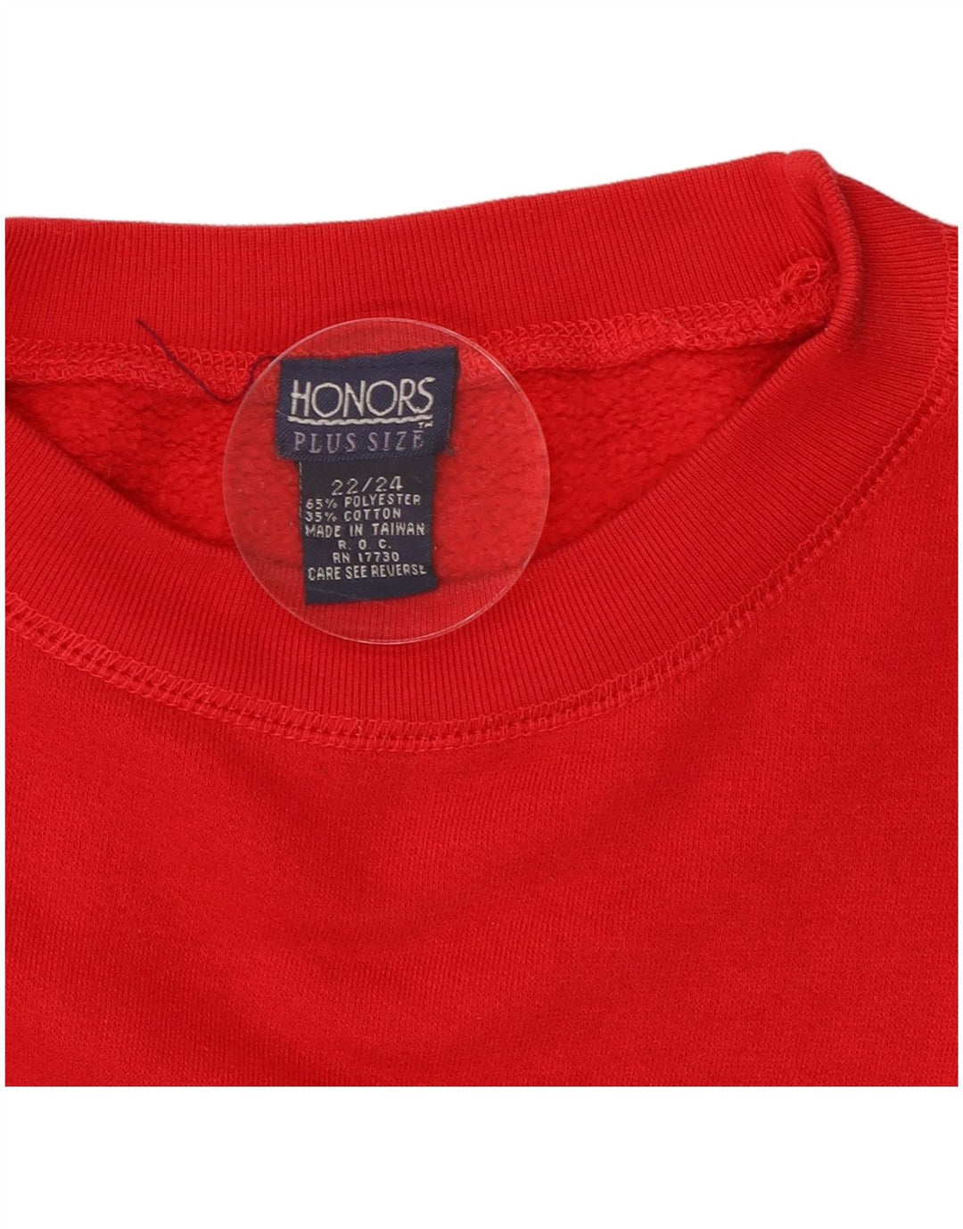 Pulover supradimensionat cu grafic pentru femei Honors UK 22/24 2XL Roșu