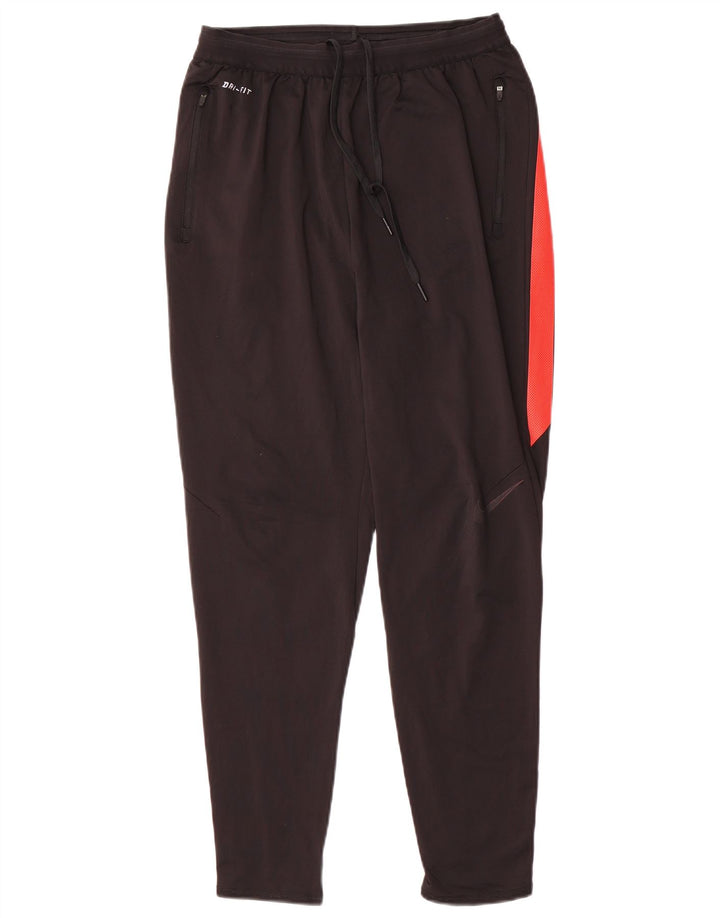 Pantaloni de trening NIKE Dri Fit pentru bărbați, negru mediu, poliester bloc de culoare