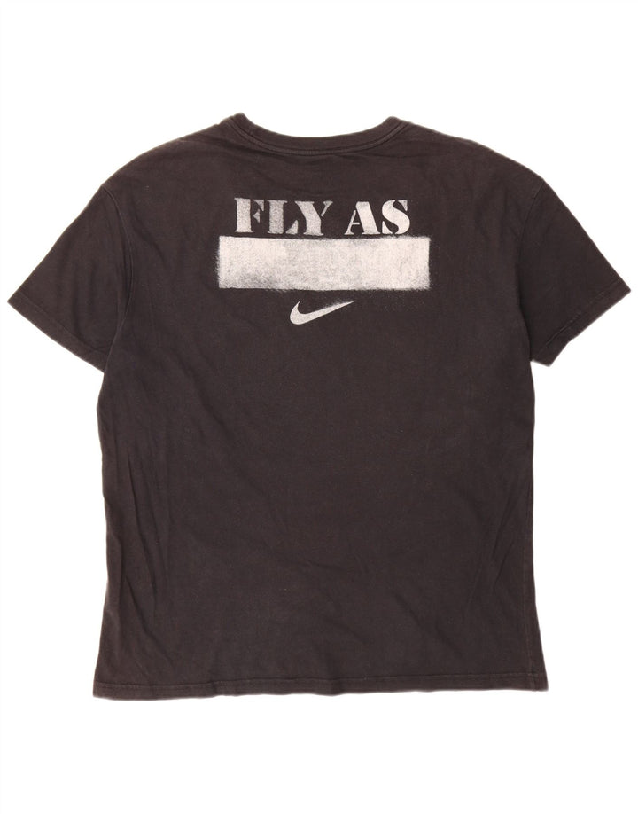 Tricou grafic Nike pentru bărbați Top mare din bumbac negru