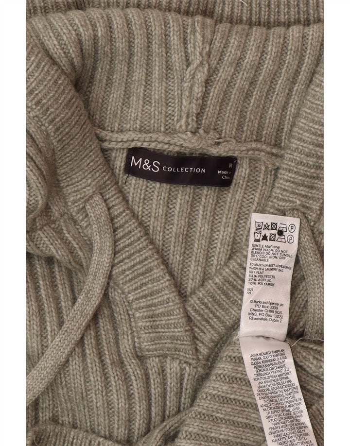Pulover cu glugă pentru femei Marks & Spencer UK 14 Poliester verde mediu