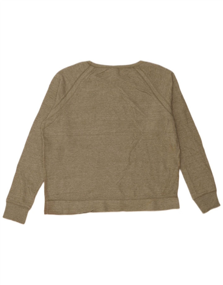 Pulover supradimensionat pentru femei Reebok UK 18 XL, bumbac cu pete kaki