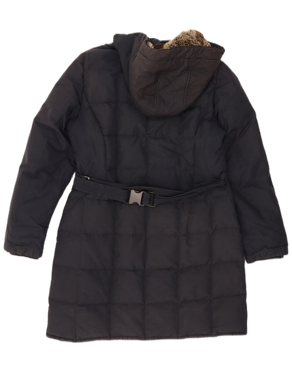 WOOLRICH Palton căptușit cu glugă pentru femei UK 18 XL bleumarin poliester