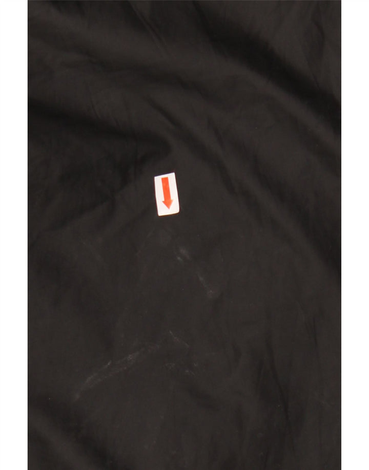 Jachetă de vânt cu glugă Adidas pentru bărbați UK 44 2XL Poliester negru