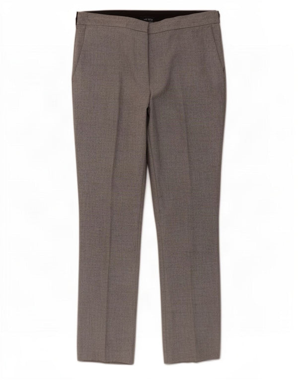 Pantaloni chino slim pentru femei Zara L30 L27 Gri Poliester color bloc