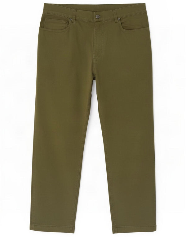 Moschino Womens Slim Casual Pantaloni IT 52 2XL W36 L26 Green Bumbac