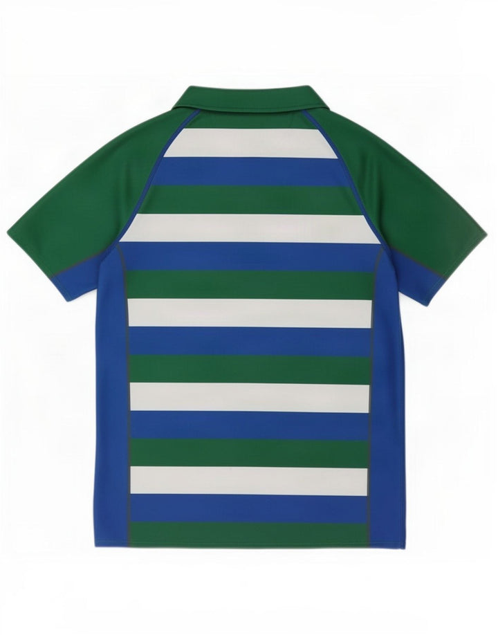 Tricou polo Canterbury pentru baieti 13-14 ani poliester cu dungi multicolore
