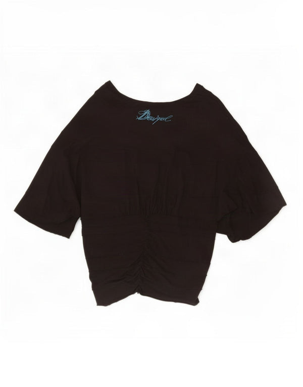 Bluză Desigual pentru femei Batwing Top UK 14 Large Black Viscose