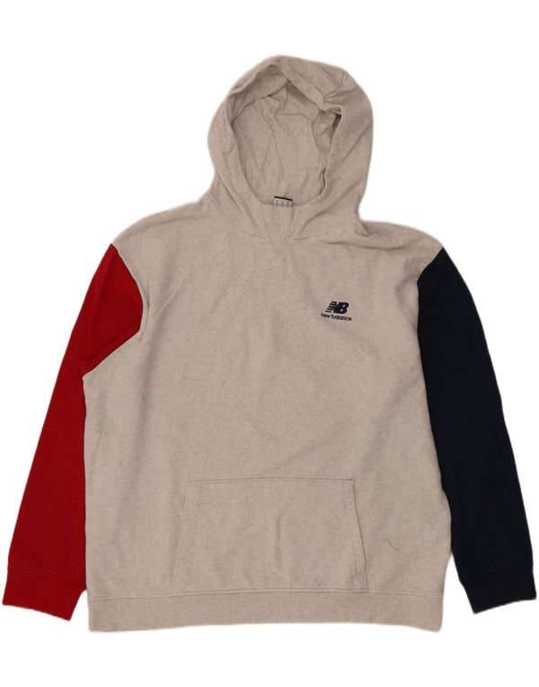 Pulover pentru bărbați New Balance, 2XL, bumbac color bloc, gri