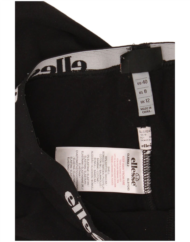 Leggings cu grafic pentru femei ELLESSE UK 12 bumbac mediu negru