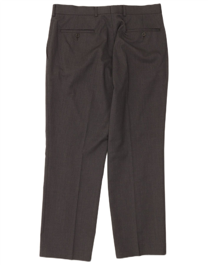 Costum pentru bărbați Ted Baker, elastic, 2 nasturi, 2 piese UK 42 XL W36 L30 Lână gri