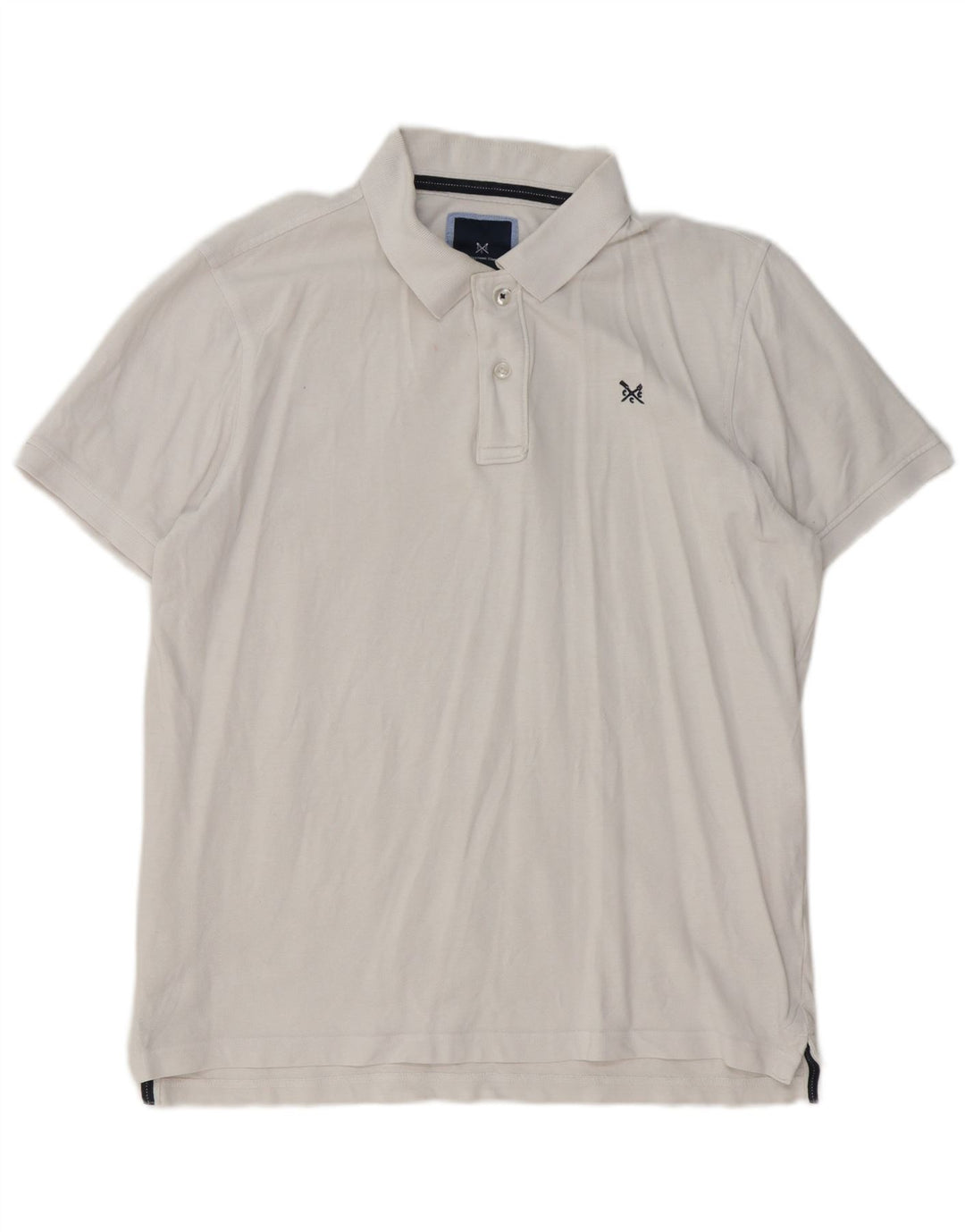 Crew Clothing Tricou polo pentru bărbați, mare, alb, bumbac