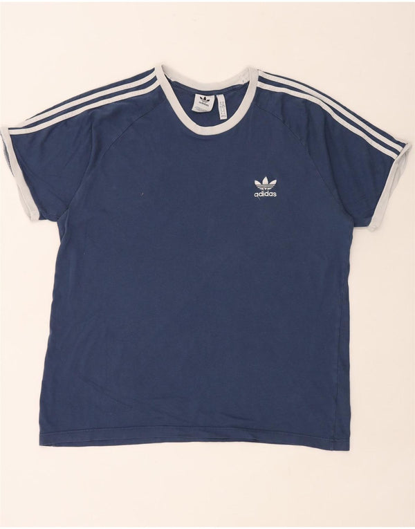 Tricou pentru bărbați ADIDAS Top XL Bumbac albastru