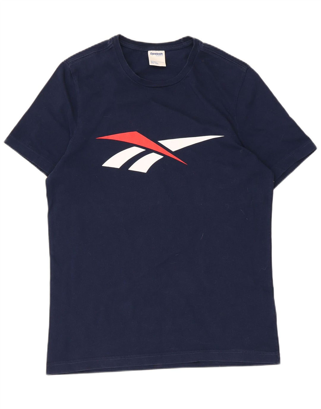 Tricou grafic Reebok pentru bărbați Top mediu din bumbac bleumarin