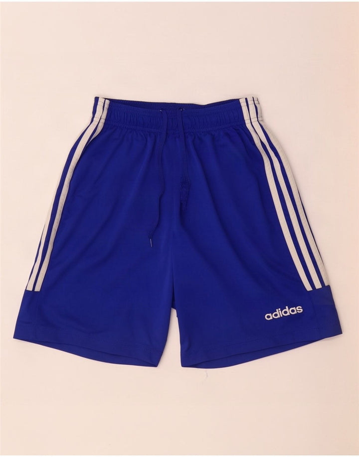 Pantaloni scurți sport pentru bărbați Adidas Climalite, poliester mic, albastru