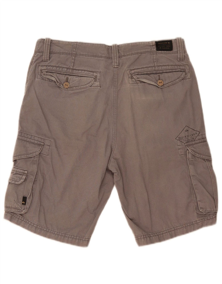 Pantaloni scurți cargo Quiksilver pentru bărbați, W30, gri mediu