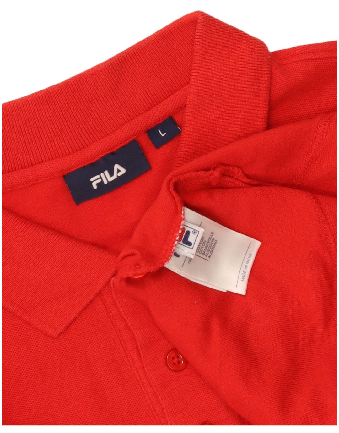 Tricou polo Fila pentru bărbați, mare, roșu, bumbac