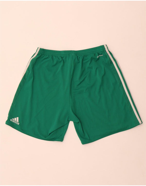 Pantaloni scurți sport pentru fotbal irlandez Adidas pentru bărbați, mari, verde, poliester