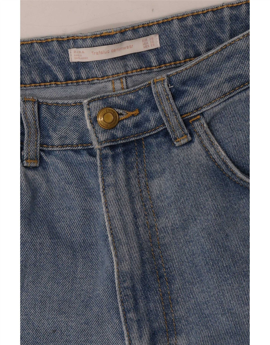 Pantaloni scurți din blugi Trafaluc pentru femei Zara EU 38 Small W28 Blue