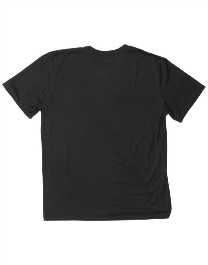 Tricou grafic Nike Dri Fit pentru bărbați Top mare din poliester negru