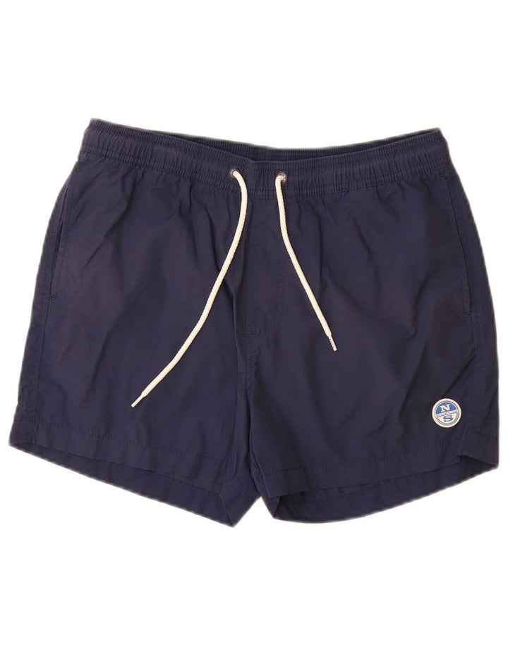 Pantaloni scurți de înot North Sails pentru bărbați, bumbac mediu albastru bleumarin