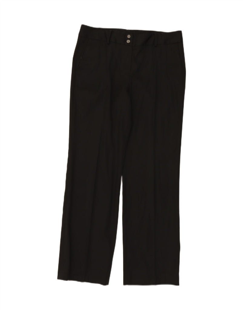 BROOKS BROTHERS Womens Straight Casual Trousers US 10 Large W34 L31 Black Vintage Brooks Brothers and Second-Hand Brooks Brothers from Messina Hembry 