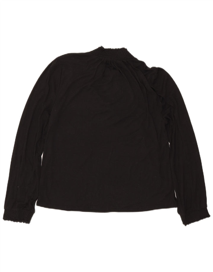 Bluză cu mânecă lungă pentru femei J. CREW UK 16 Poliester negru mare