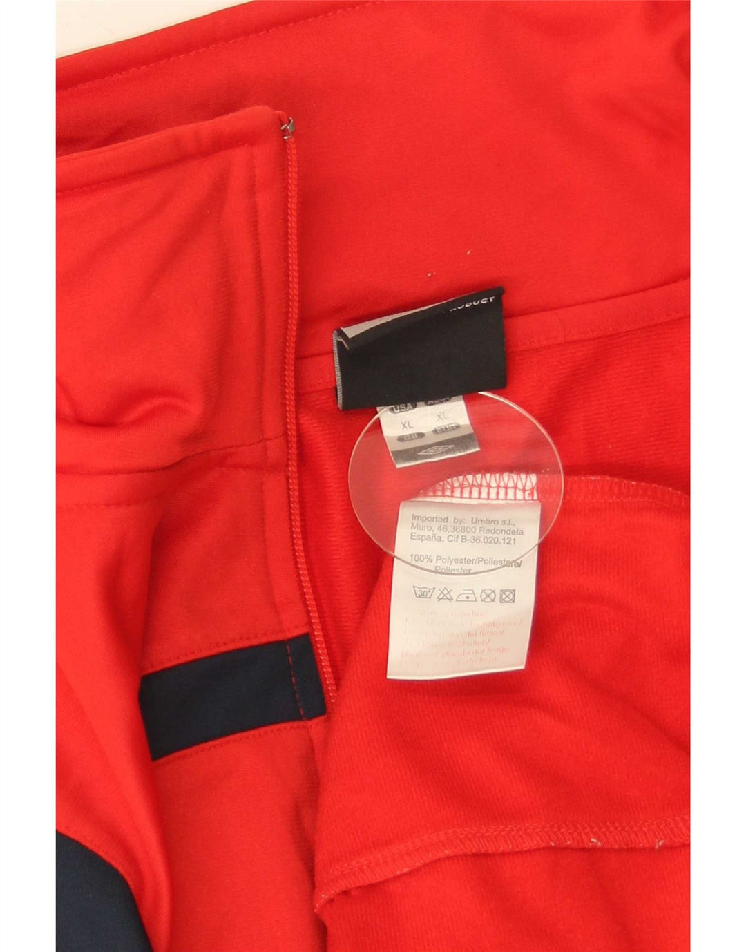Jachetă de trening pentru bărbați Umbro, XL, roșu, poliester color bloc
