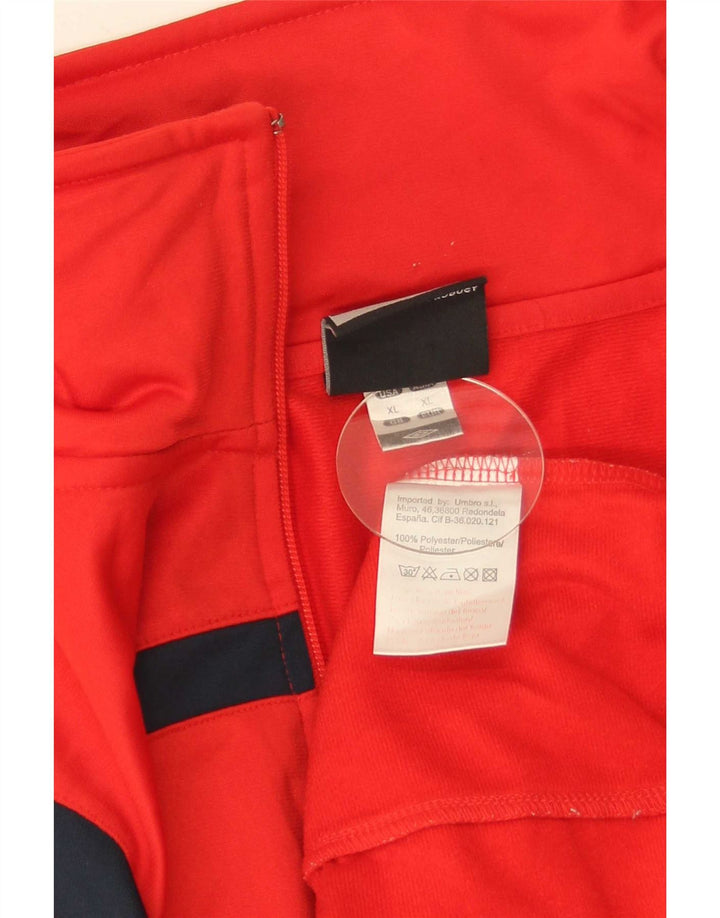 Jachetă de trening pentru bărbați Umbro, XL, roșu, poliester color bloc